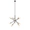 Axel Collection Chandelier D27.2 H32.5 Lt:10 Black and Brass Finish